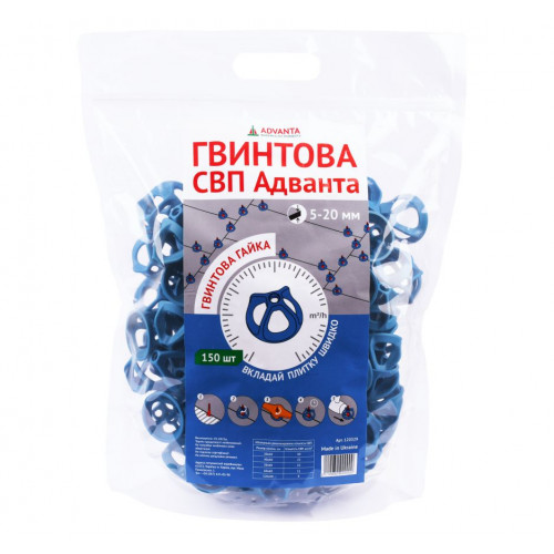 Гвинтова СВП ADVANTA гайка, 150шт